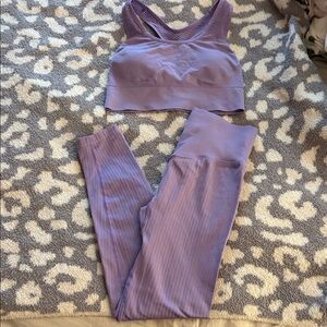 PINK Victoria's Secret Lavender Leggings Set